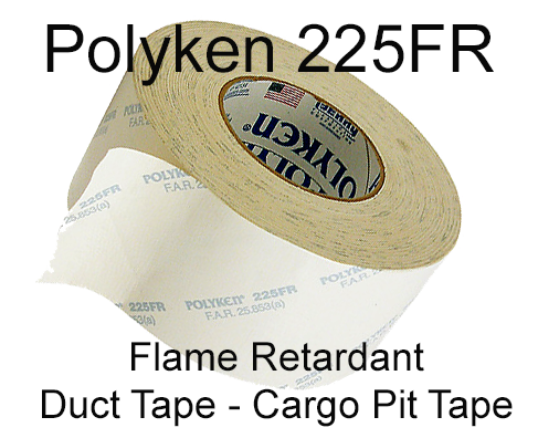 Polyken White Fire Retardant Duct Tape